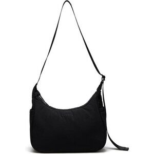 Women's Nylon Crescent Shoulder Bag, Medium Sling Crossbody with Adjustable